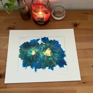 New Original Signed Artwork Alcohol Ink on Paper 149